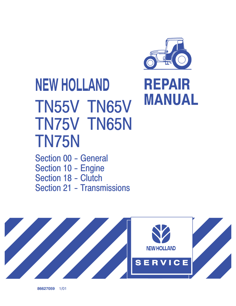 NEW HOLLAND TNV TNN SERIES TN55V TN65V TN75V TN65N TN75N 