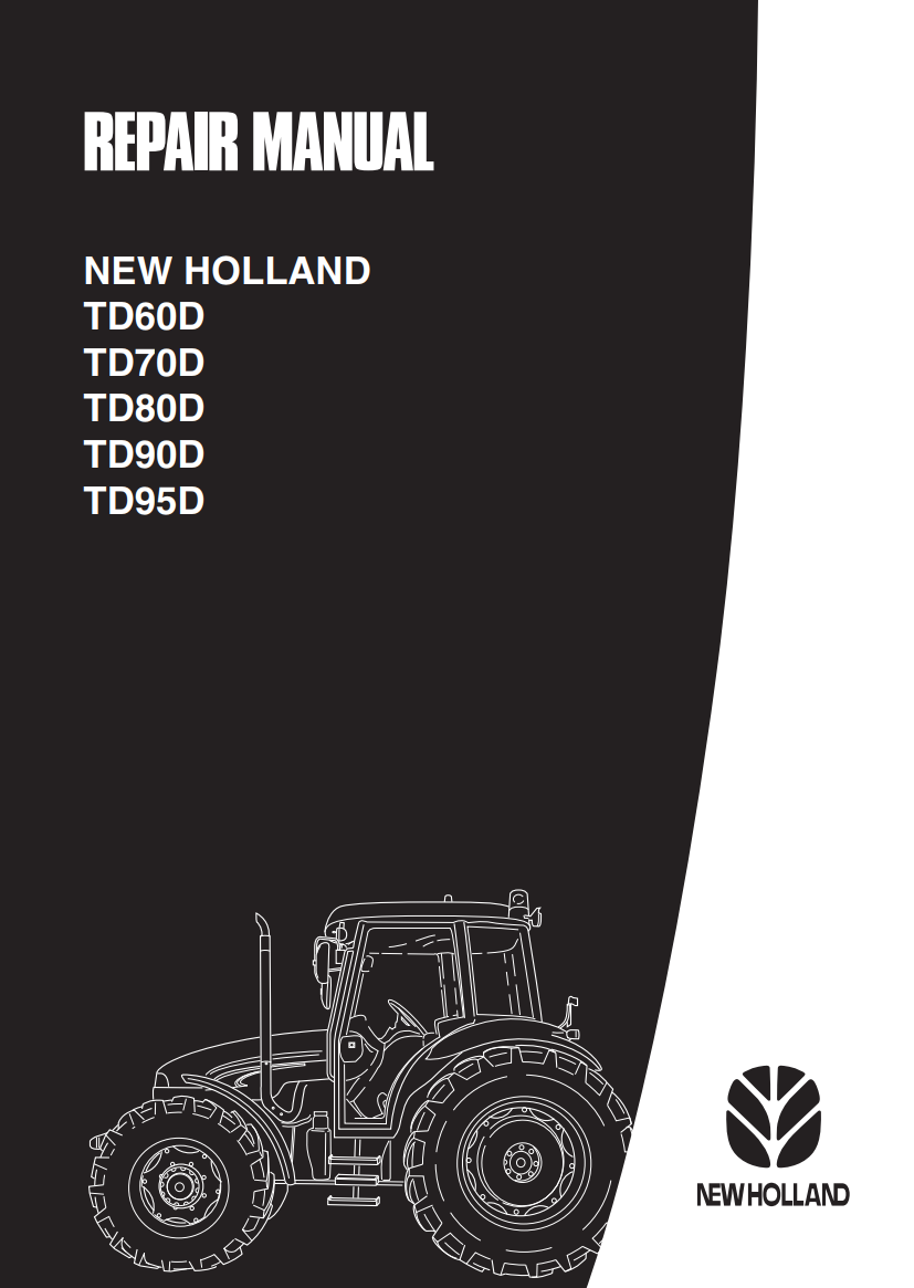NEW HOLLAND TRACTOR TD60D TD70D TD80D TD90D TD95D