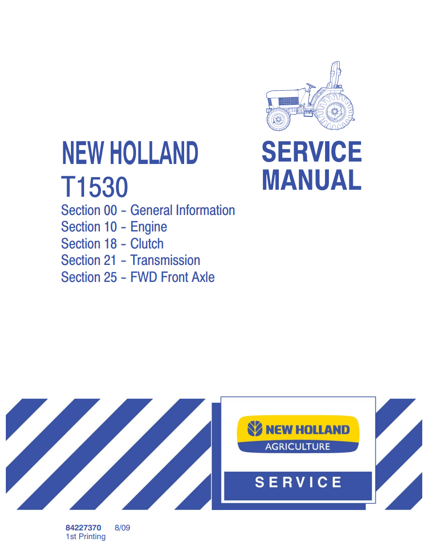 NEW HOLLAND T SERIES T 1530 DIESEL TRACTOR