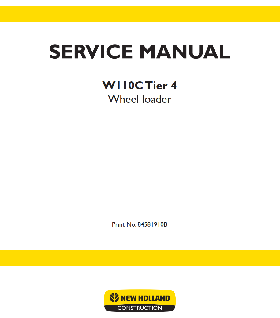 NEW HOLLAND W110C TIER 4 IV WHEEL LOADER