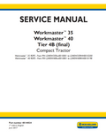 NEW HOLLAND WORKMASTER 35 40 TIER 4B COMPACT TRACTOR