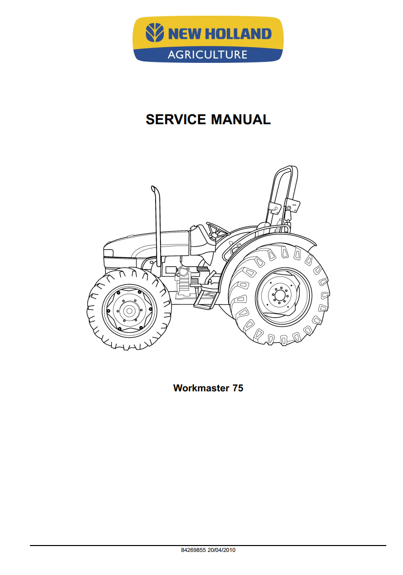 NEW HOLLAND WORKMASTER 75 UTILITY TRACTOR