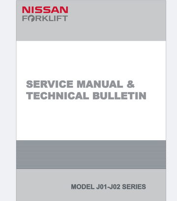 NISSAN J01 J02 SERIES REACH TRUCK ENGINE