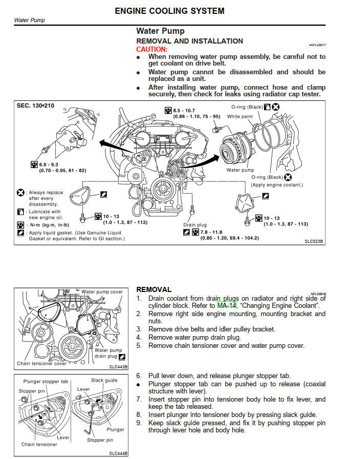 NISSAN MAXIMA A33 3.0L 3.5L V6 2000-2003