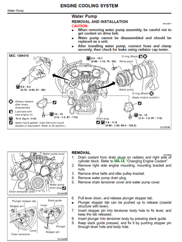NISSAN MAXIMA A33 3.0L 3.5L V6 2000-2003
