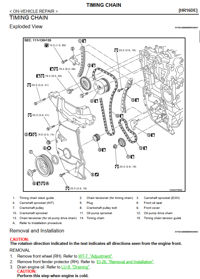 NISSAN TIIDA 1.6L 1.8L 2004-2012
