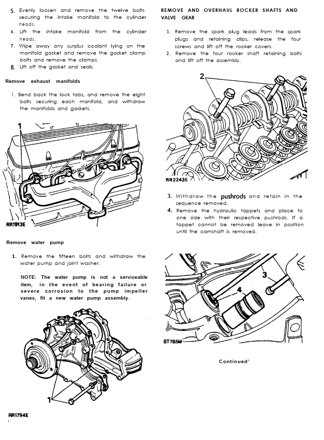 RANGE ROVER CLASSIC 3.5L 3.9L 1987-1992