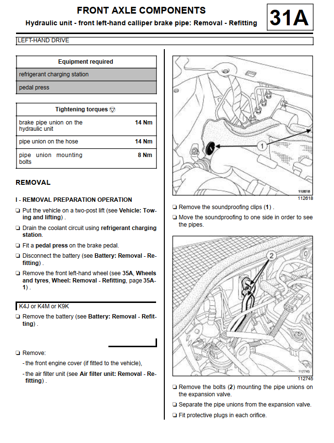 RENAULT CLIO X85 1.2L 1.4L 1.5L 1.6L 2.0L 2005-2012