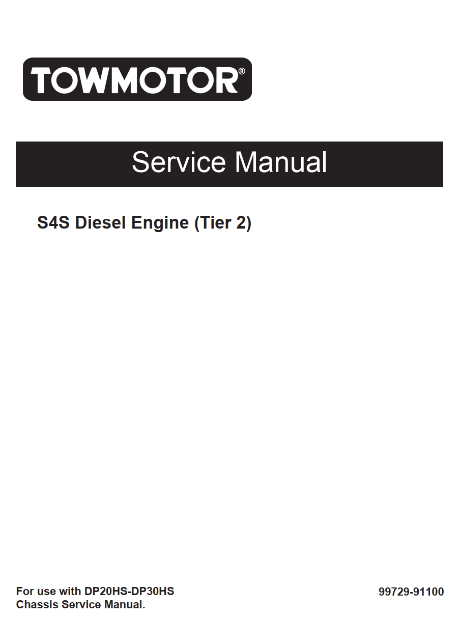 S4S DIESEL ENGINE TIER 2 SERVICE MANUAL