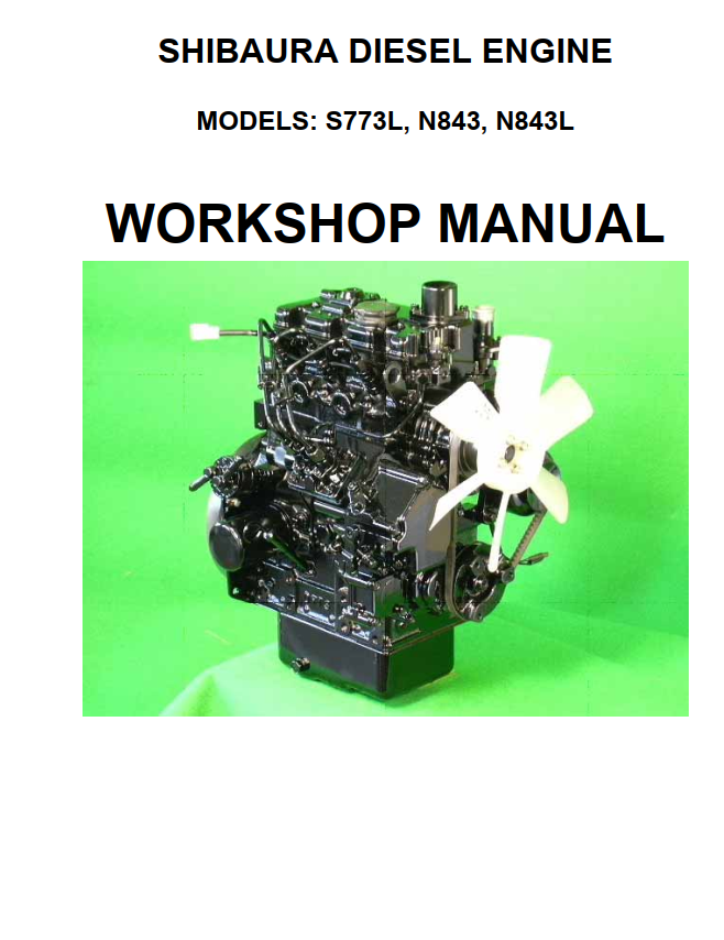 SHIBAURA S773L N843 N843L DIESEL ENGINE