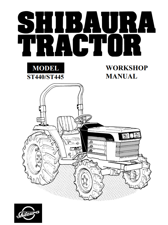 SHIBAURA ST440 ST445 DIESEL COMPACT UTILITY TRACTOR