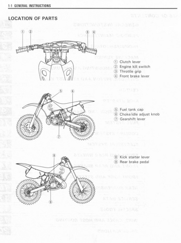 SUZUKI RM250 RMX250 RM AND RMX 250 BIKE
