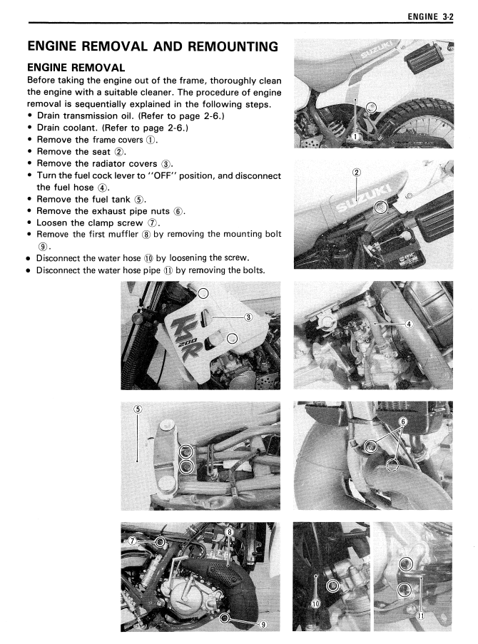 SUZUKI TS200R TS 200R BIKE 1991-1993