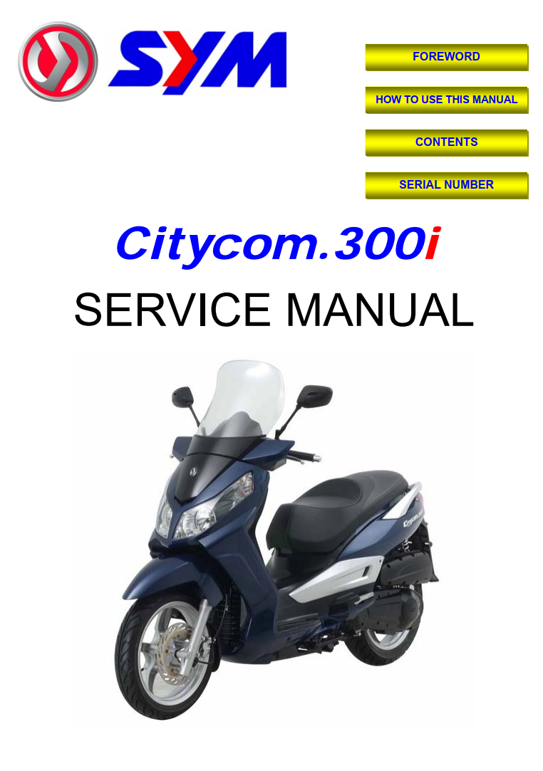 SYM CITYCOM 300i SCOOTER BIKE