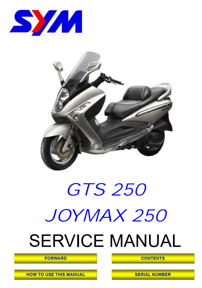 SYM FIRENZE 250 250CC SCOOTER BIKE