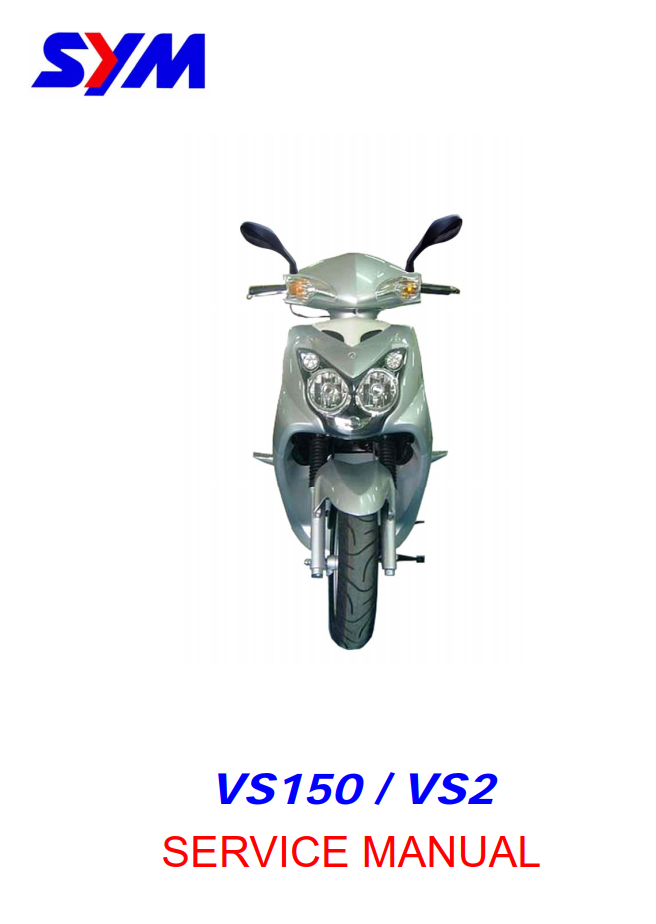 SYM VS125 VS150 VS 125 150 SCOOTER BIKE