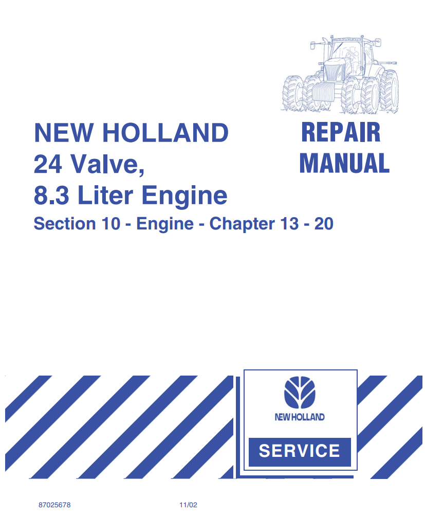 NEW HOLLAND 24 VALVE 8.3L ENGINE TRACTOR