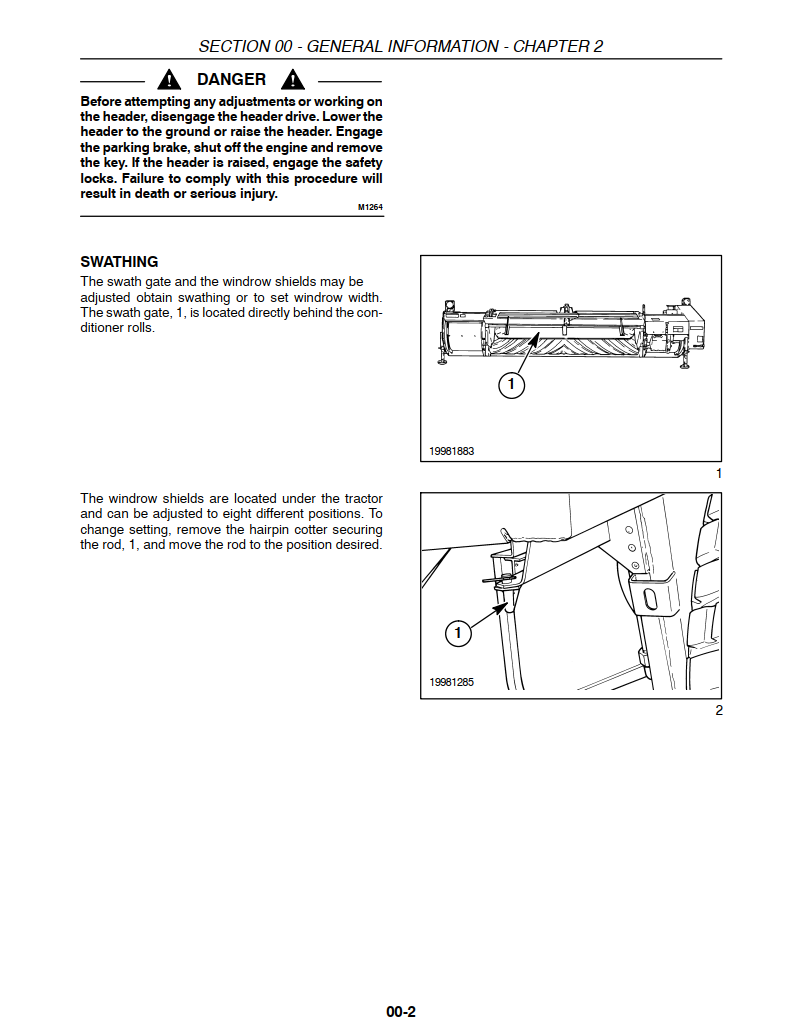 NEW HOLLAND 750HD &amp; 770HD DISC MOWER AUGER HEADERS