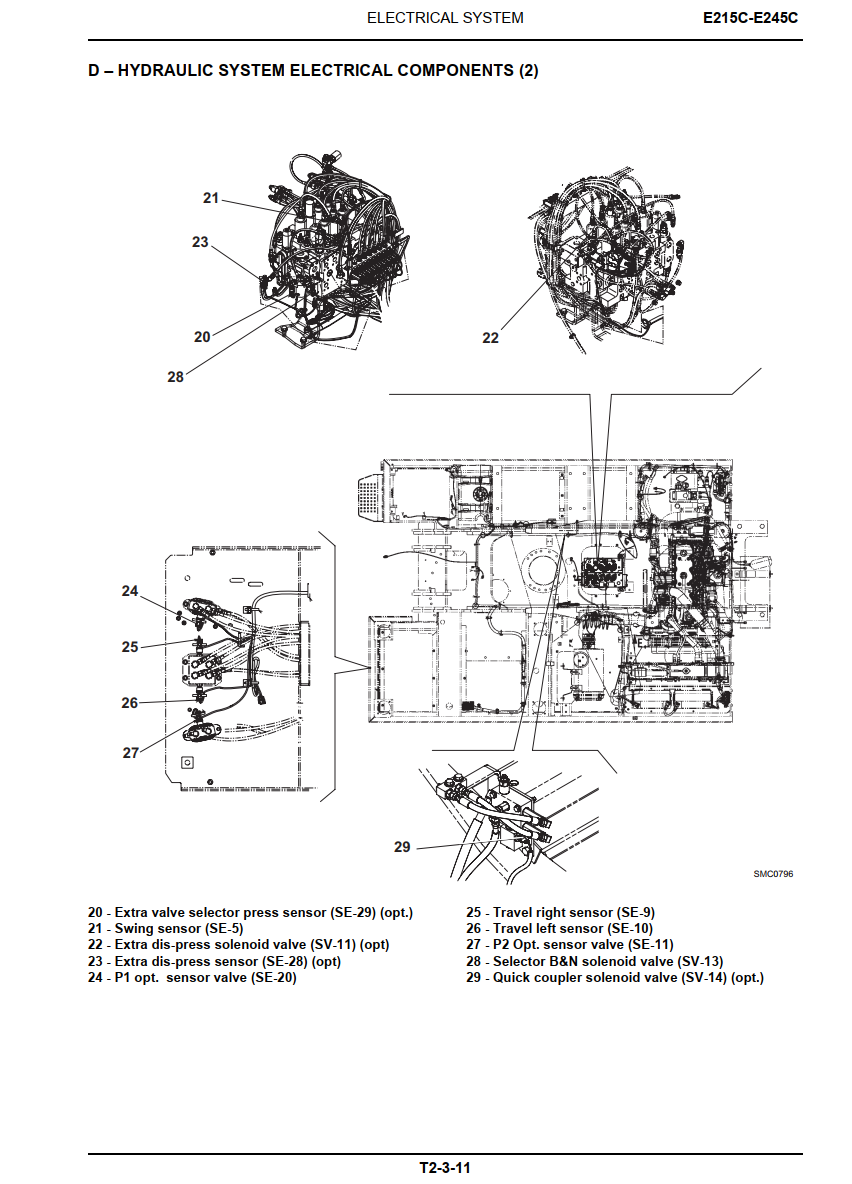 NEW HOLLAND E215C E245C TIER 4 IV CRAWLER EXCAVATOR