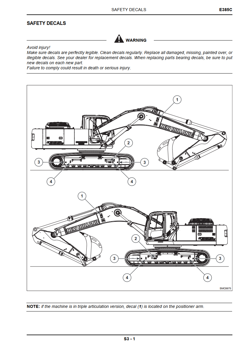 NEW HOLLAND E385C TIER 4 IV CRAWLER EXCAVATOR