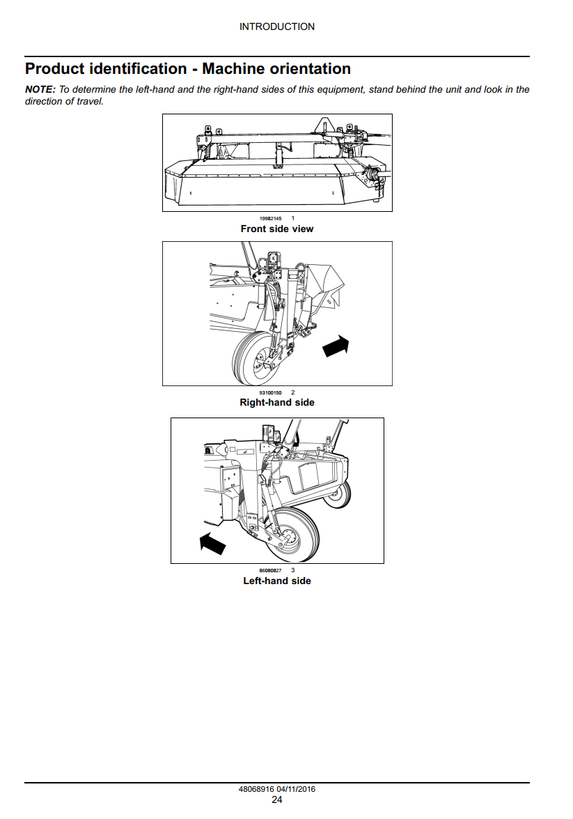 NEW HOLLAND H7230 H7330 DISCBINE MOWER CONDITIONER