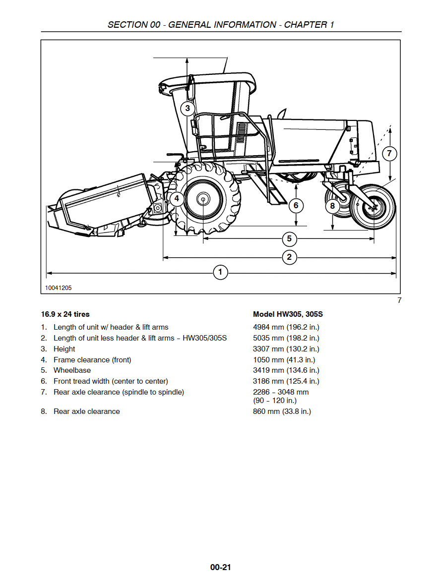 NEW HOLLAND HW305 HW305S HW325 SELFPROPELLED WINDROWER