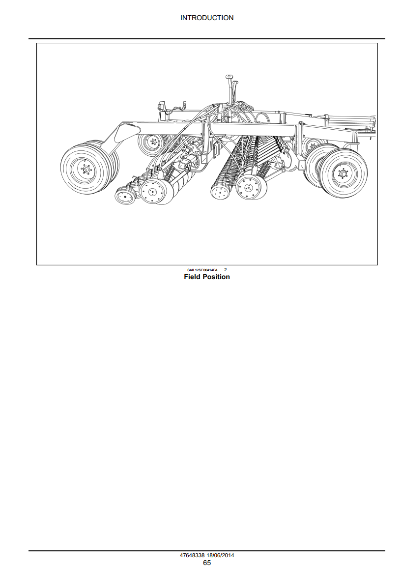 NEW HOLLAND P SERIES P2080 P2085 DISK DRILL