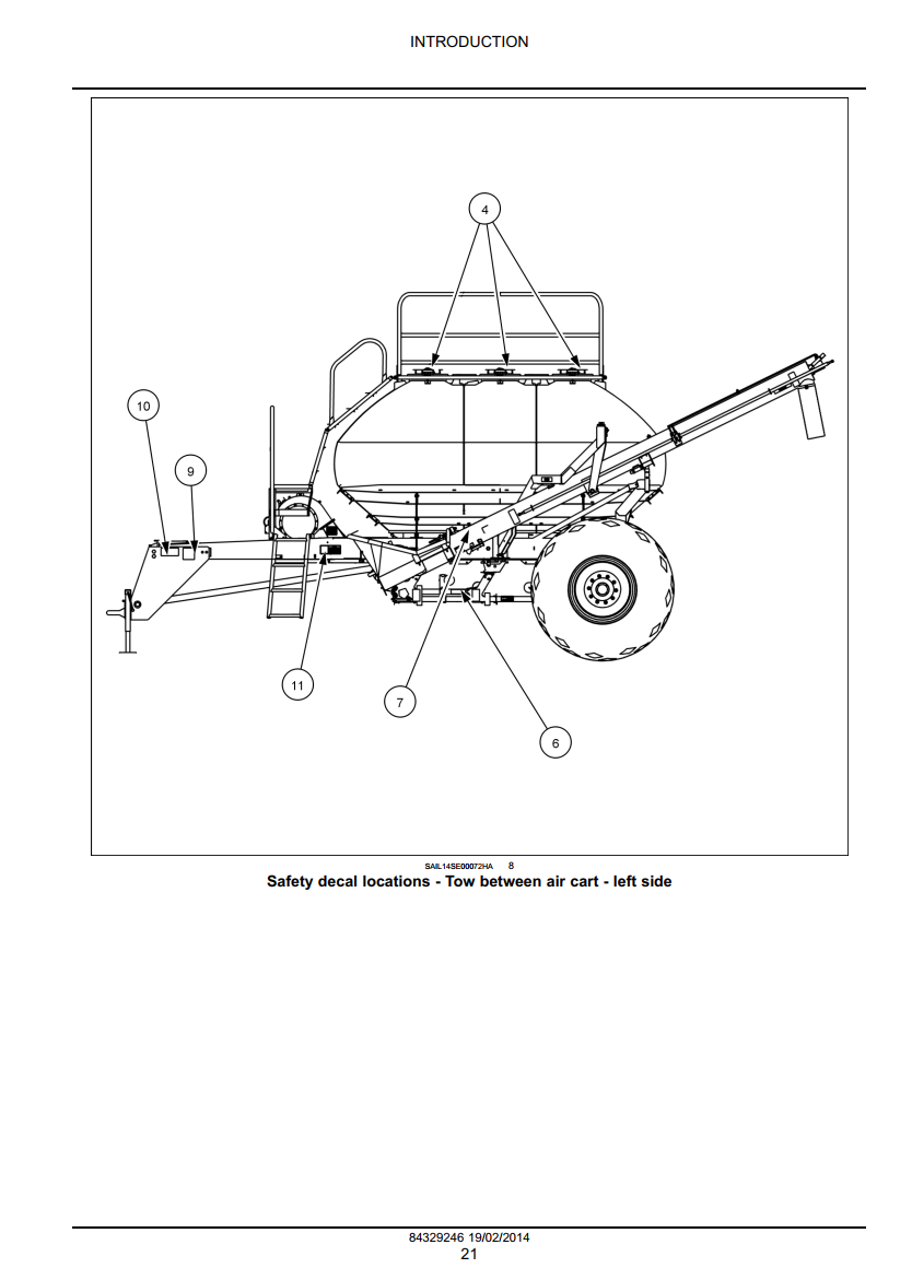 NEW HOLLAND P1030 P1040 P1050 P1060 AIR CART