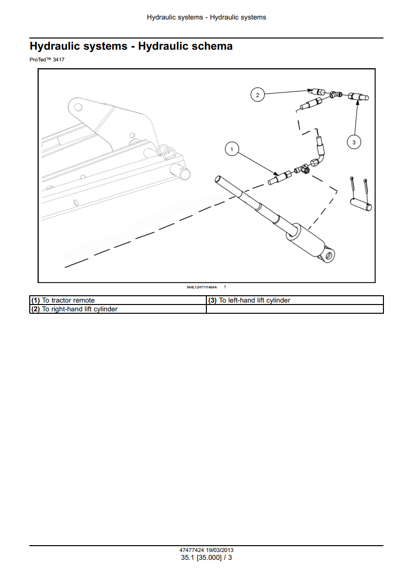 Nh Proted NEW HOLLAND PROTED 3417 3625 3836 ROTARY TEDDER SERVICE REPAIR MANUAL