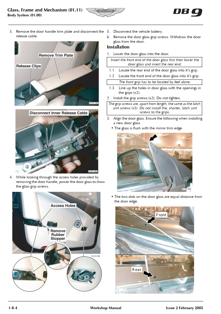 ASTON MARTIN DB9 DB-9 6.0L V-12 2004-2011