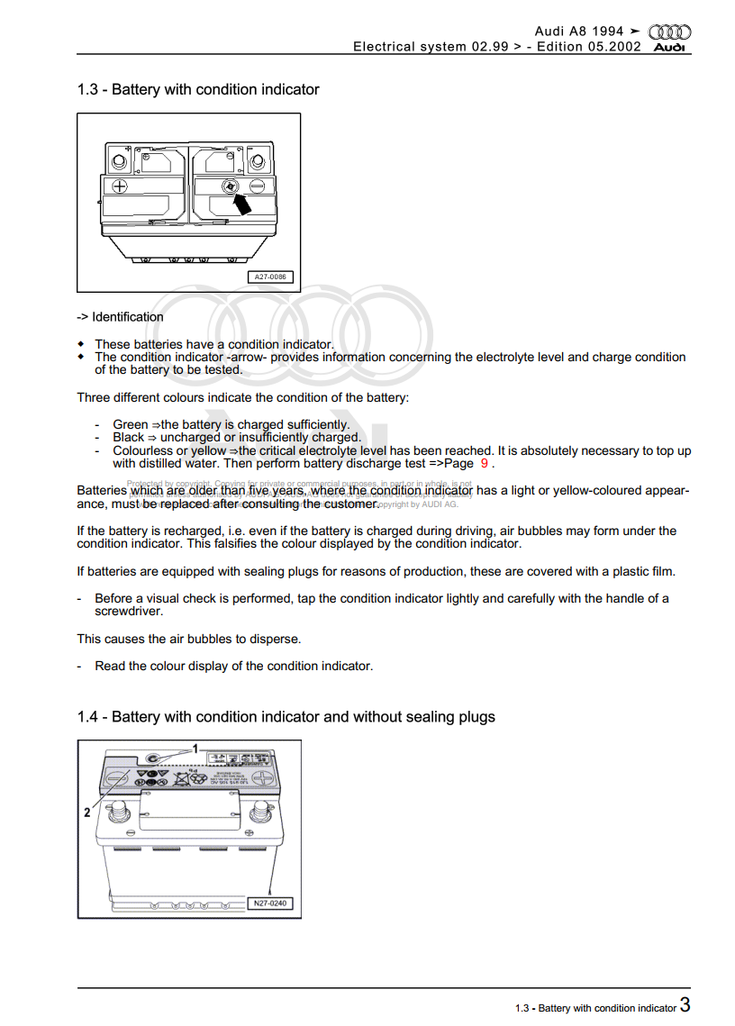 AUDI A8 D2 3.7L 4.2L 1995-2002 WORKSHOP SERVICE REPAIR, WIRING MANUAL