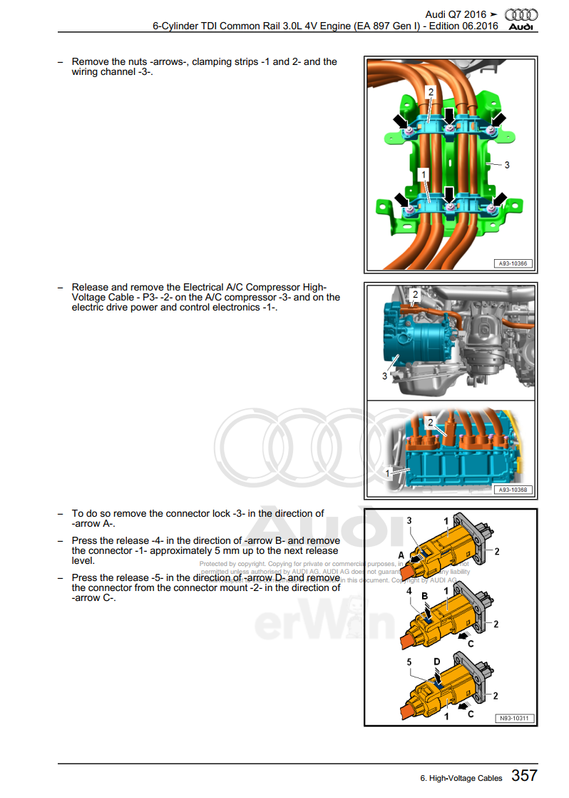 AUDI Q7 4M 3.0L TDI ENGINE 2015-2017