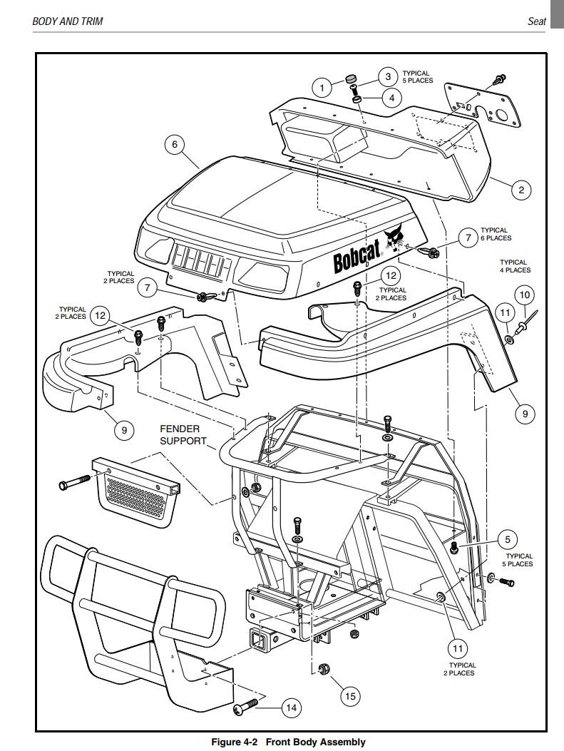 BOBCAT 2100 2100S UTILITY VEHICLE