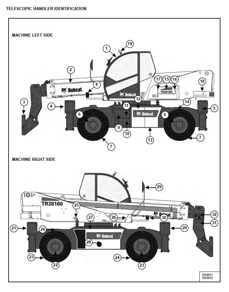 BOBCAT TR38160 TELESCOPIC HANDLER