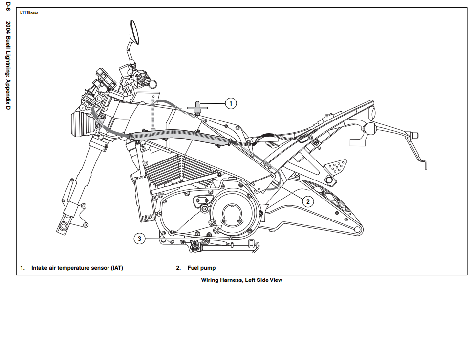 BUELL XB9S XB12S LIGHTNING 2004 ONWARD BIKE