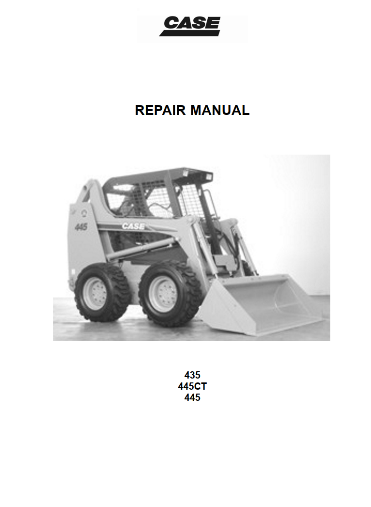 CASE 435 445 SKID STEER, 445CT COMPACT LOADER