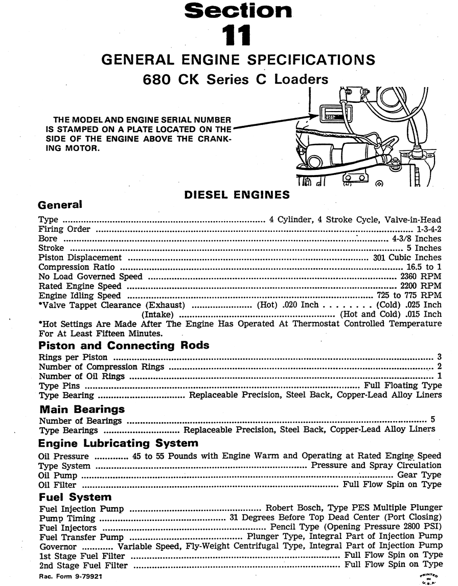 CASE 680B 680C LOADER BACKHOE TRACTOR