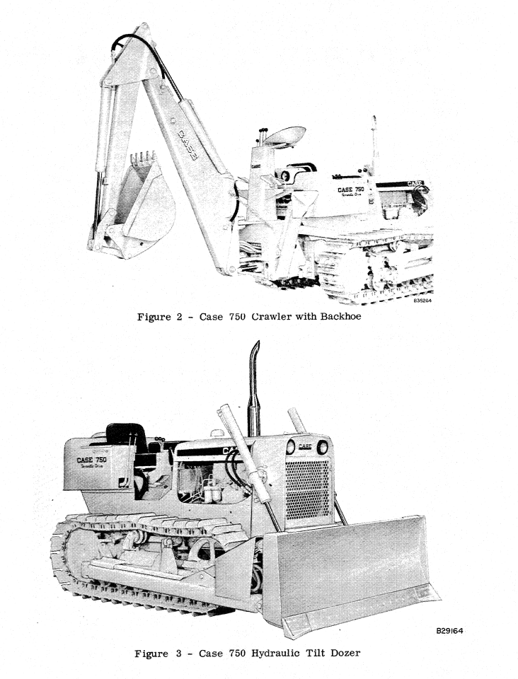 CASE 750 CRAWLER DOZER BACKHOE