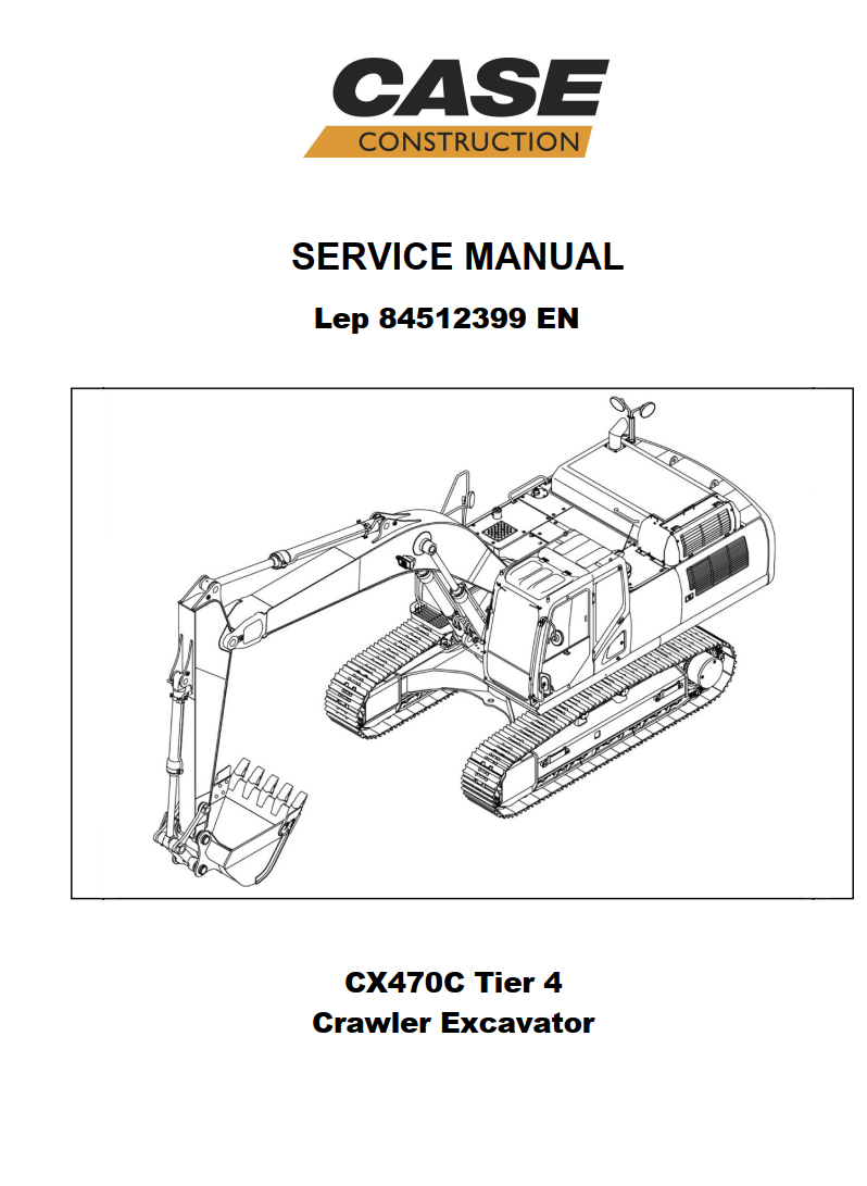 CASE CX470C TIER 4 CRAWLER EXCAVATOR