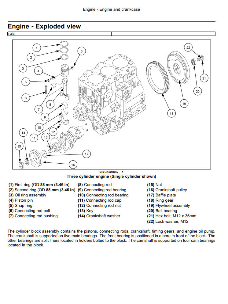 L3b Exploded View CNH LS SERIES L3AL L3BL TIER 3 DIESEL ENGINE WORKSHOP SERVICE REPAIR M