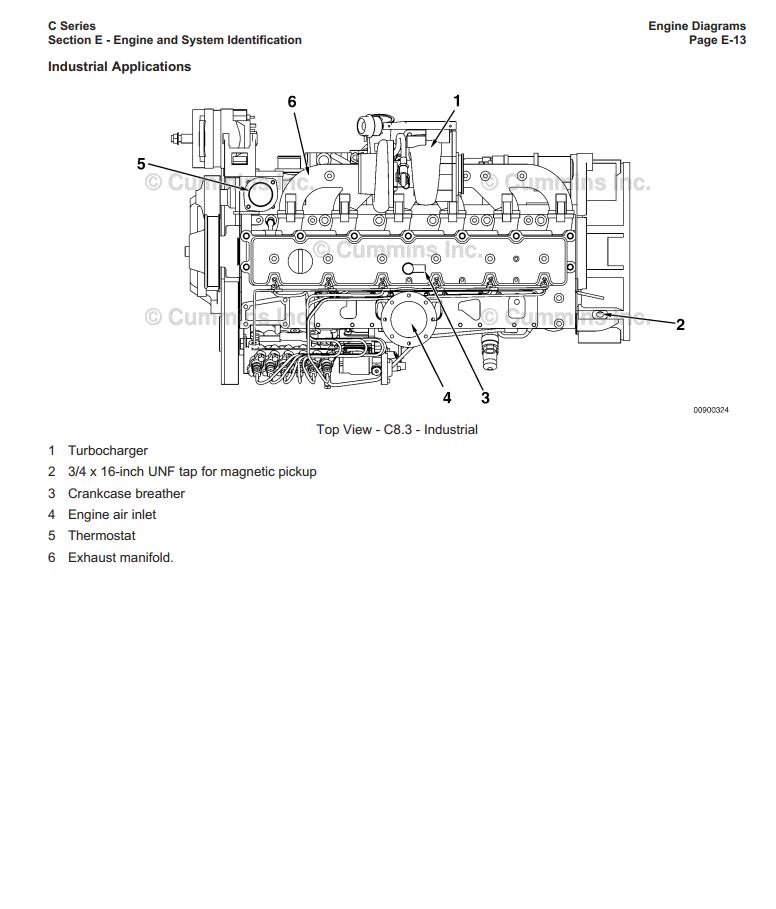 CUMMINS 8.3L C 6C SERIES 2013 ONWARD DIESEL ENGINE