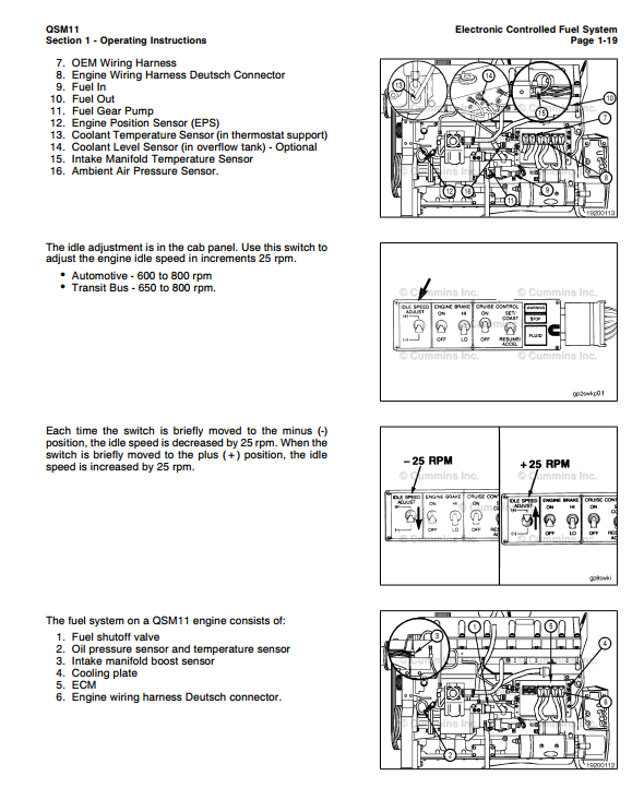 CUMMINS QSM11 QSM 11 OPERATION