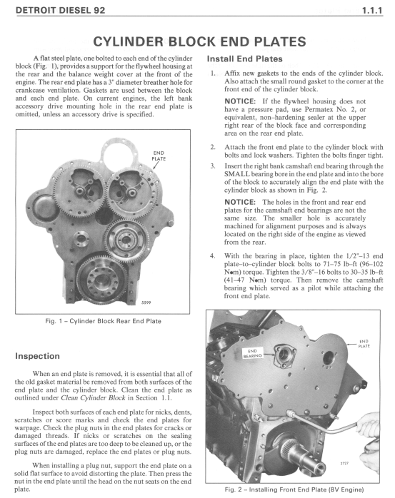 DETROIT DIESEL 92 SERIES 6V92 8V92 ENGINE