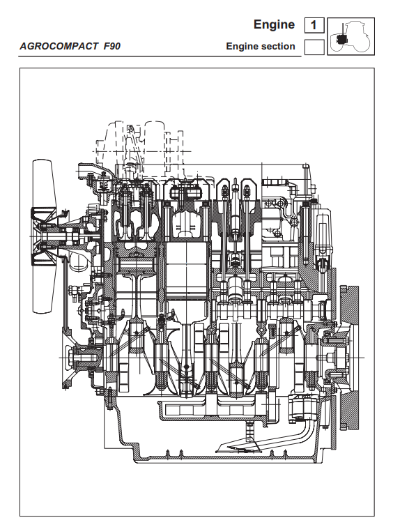 DEUTZ FAHR AGROCOMPACT F60 70F3 70F4 F80 F90 TRACTOR