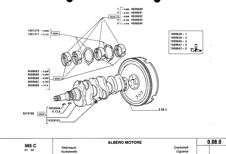 FIAT 565C 566-566DT TRACTOR PARTS CATALOG