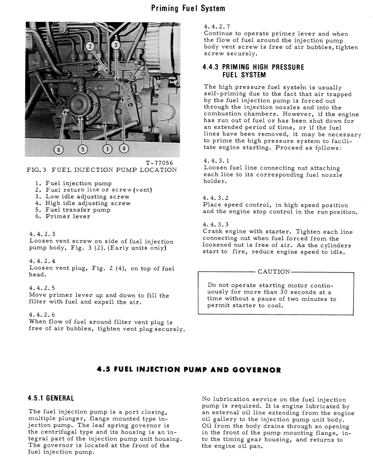 FIAT ALLIS 2900 MK II ENGINE