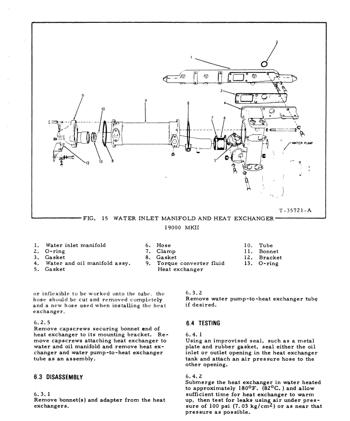 FIAT ALLIS 16000T, 17000 19000 21000 25000 MKII, 6138L, LT, I ENGINES