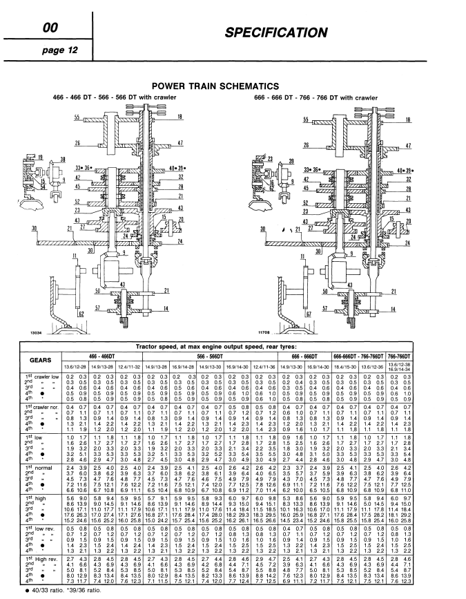 FIAT TRATTORI 466 566 666 766 DT TRACTOR