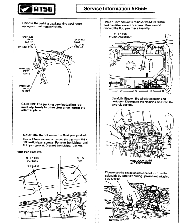 FORD 4R44E 4R55E 5R55E 5R55W 5R55S 5R55N ATSG TRANSMISSION