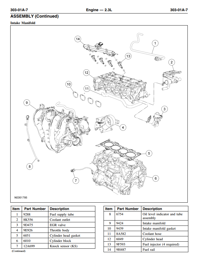 FORD ESCAPE ZD 2.3L 3.0L 2008-2012